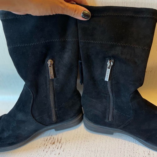 XTI Kids children's black boots used, size 38