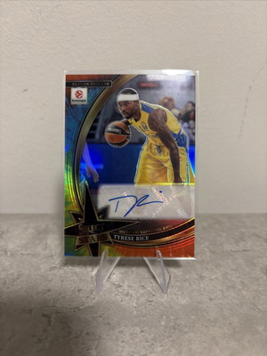 2025/26 Select Euroleague Select Stars Tyrece Rice Tie-Dye Prizm Auto 15/25 New