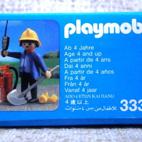 Playmobil 3339 Firefighter vintage sealed