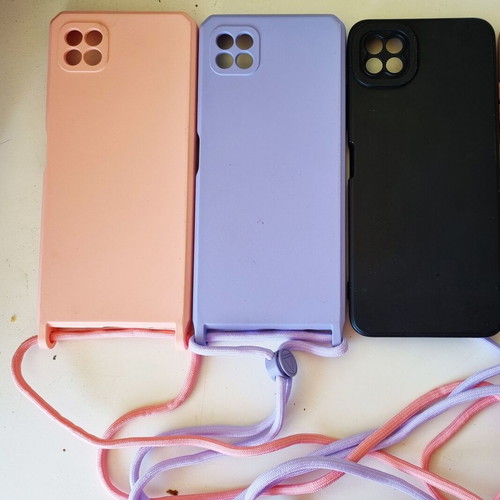 Silicone Back Cover Cases for Samsung Galaxy A22 5G, pack of 3