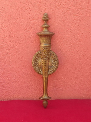 Brass wall decoration used, hanging