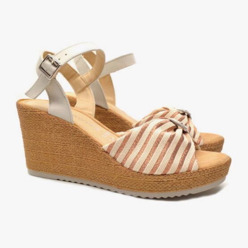 Tamaris platform sandals like new, size 38 with strap and fabric