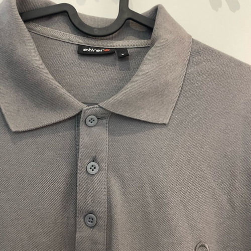Etirel men's grey polo shirt size L like new