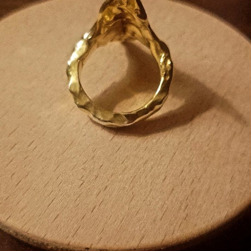 Silver 925 ring gold plated used