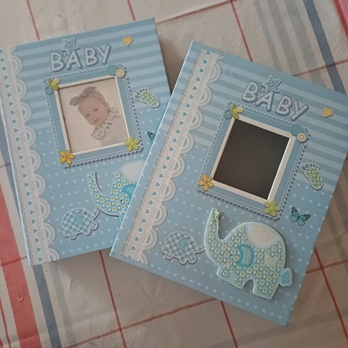 Photo album for boy like new, A4 size, 100 photos capacity