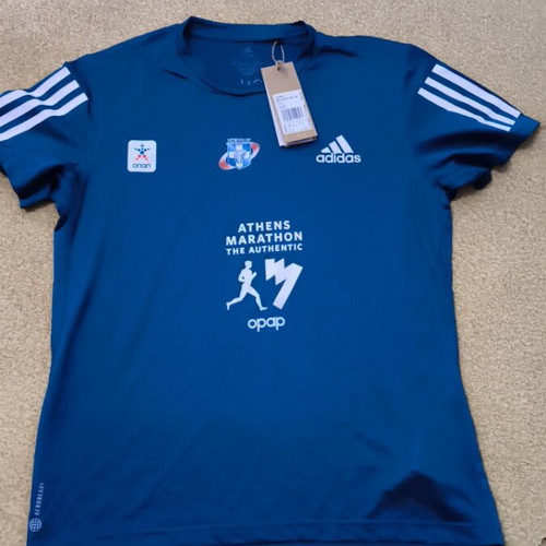 Μπλούζα Adidas επίσημη για Μαραθώνιο Αθήνας 2022 καινούργια, medium