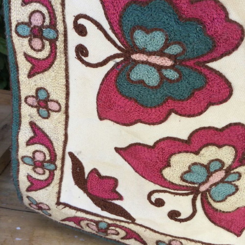 Tapisserie handmade vintage sofa pillow used