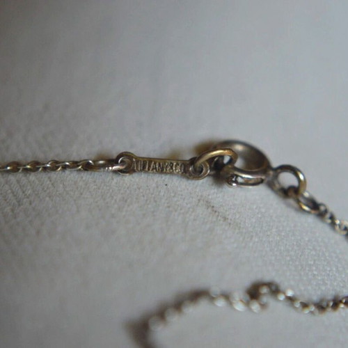 Paloma Picasso Tiffany's 925 silver pendant and chain like new