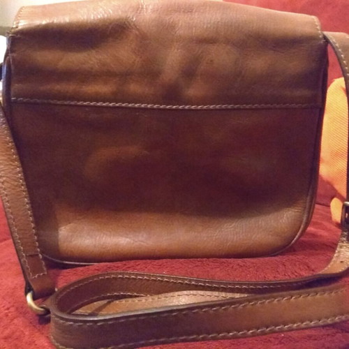 The Bridge women's leather shoulder bag like new brown