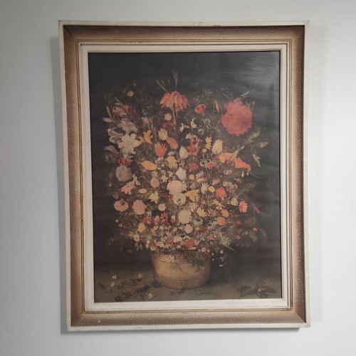 Wall painting flowers 81x64 used