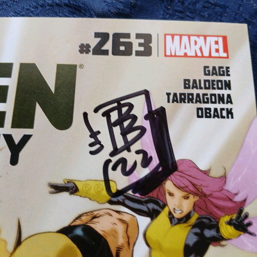 X-men Legacy #263 like new with David Baldeon signature