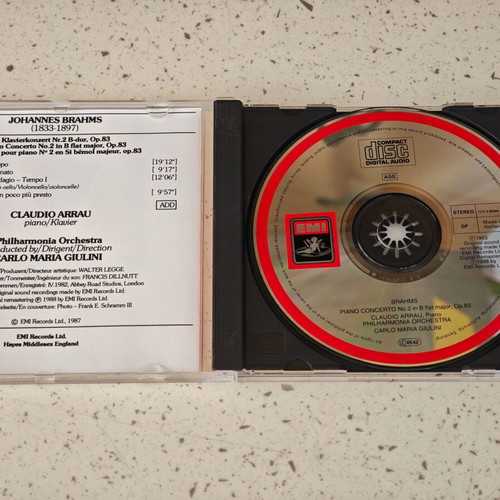 Brahms Piano Concerto No. 2 CD, classical