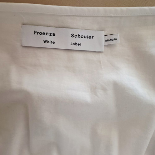 Proenza Schouler White Label white midi dress with puff sleeves