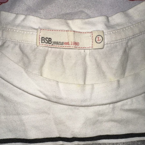 BSB White Muscle Tee Large used with Rock Print