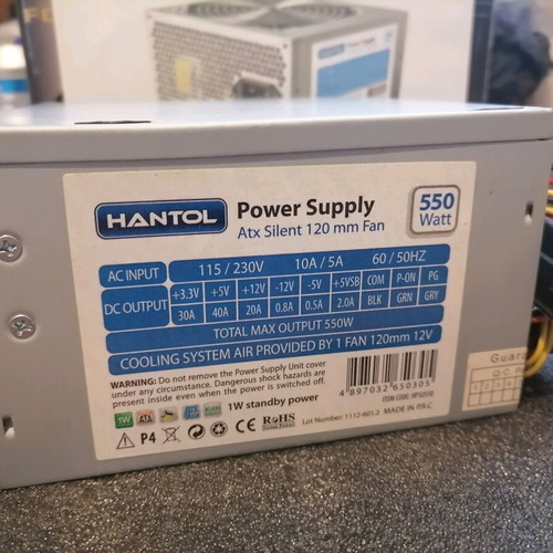 Hantol Power Supply ATX 550W used