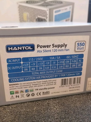Hantol Power Supply ATX 550W used