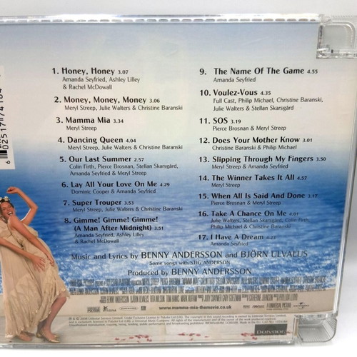 Mamma Mia! The Movie Soundtrack CD like new, pop