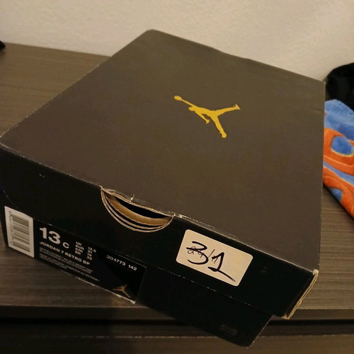 Jordan 7 Retro BP athletic shoes used, kids size 31