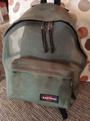 Eastpak backpack like new, green mini transparent backpack