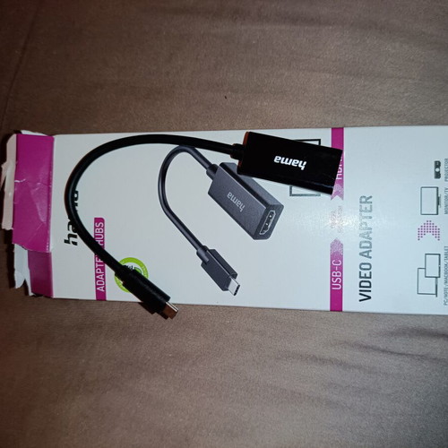 HAMA Mini DisplayPort to HDMI to Type-C Adapter like new