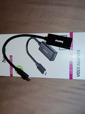 HAMA μετατροπέας mini DisplayPort σε HDMI σε Type-C σαν καινούργιο
