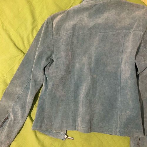 Suede jacket turquoise Pink Woman like new, Small