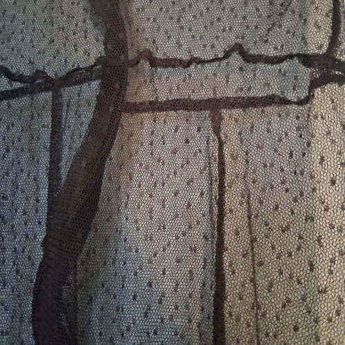 Lace onesie with polka dots medium, like new, black