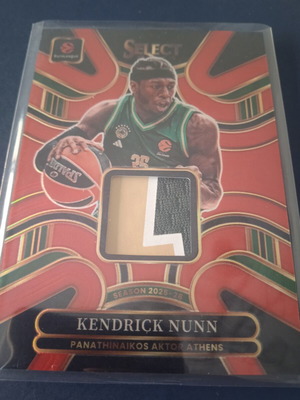 Kendrick Nunn Panini Select Euroleague patch /75