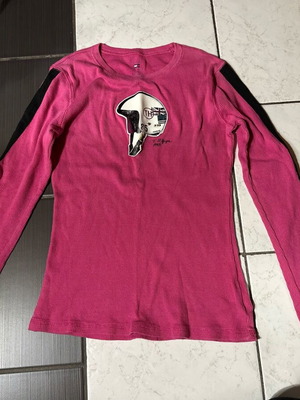 Tommy Hilfiger ribbed pink shirt like new