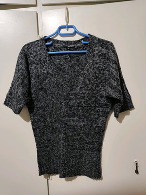 Tally Weijl knitted sweater XS used, melange grey