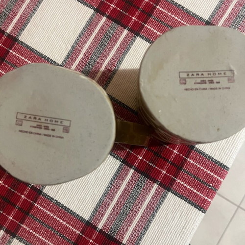 Zara Home mugs like new, set of 2 large for tea and coffee