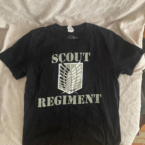 Attack on Titan Scout Regiment T-shirt Gildan Small like new, black