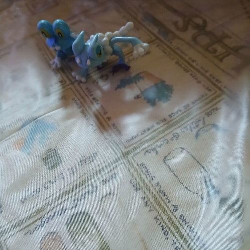 Froakie and Frogadier Pokemon figures