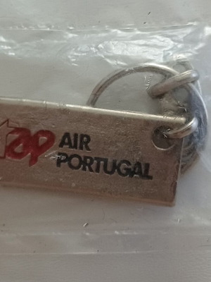 Vintage metal keychain TAP Air Portugal (Retro 70s/80s, sealed)