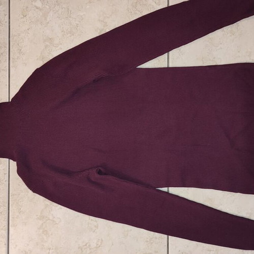 Massimo Dutti women's burgundy turtleneck sweater like new, size M