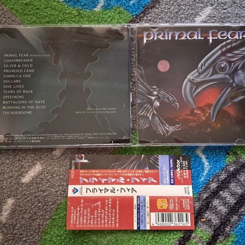 Primal Fear 1997 Japan CD used with OBI, guest Kai Hansen