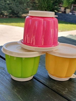 Tupperware jelly bowl set 3 pieces new