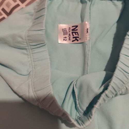 Nek Kids Wear Capri pants for girls, turquoise, age 12