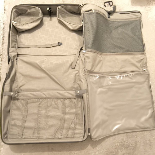 Samsonite suitcase for suits and dresses like new, fabric, khaki
