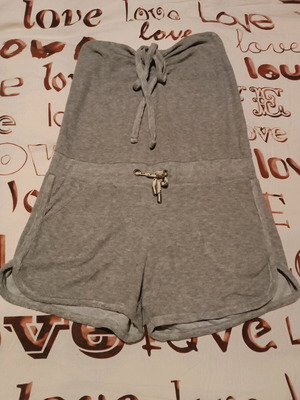 Stradivarius grey one-piece jumpsuit like new with adjustable elastic