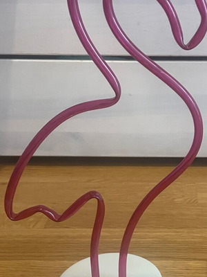 Flamingo lamp, pink, with batteries