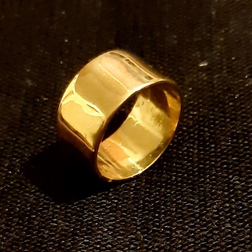 Mykines ring handmade copper new, gold color