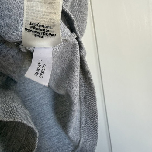 Lacoste Polo T-shirt size M gray like new