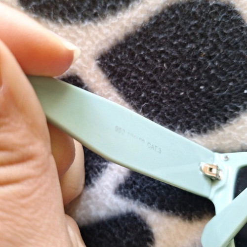 Square turquoise sunglasses with case like new