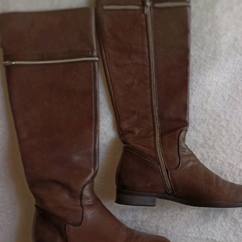 Leather boots used, brown, size 39, Vera Gomma