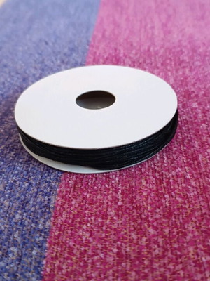 Waxed cord 1mm new, 20 meters on spool
