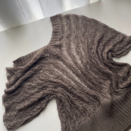 Women’s Brown Open Knit New Without Tags