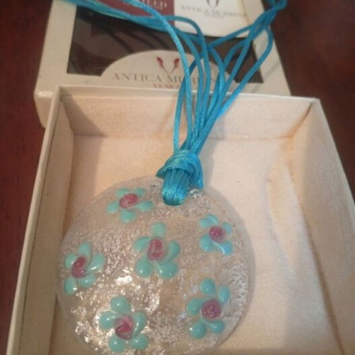 Antica Murrina Venezia Handmade Murano Glass Necklace new