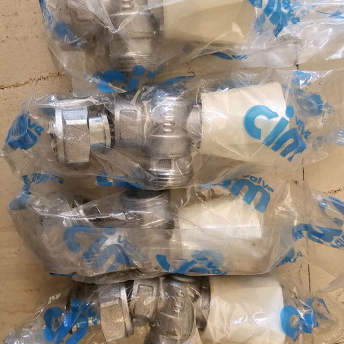 Radiator valves new, set of 4 pieces
