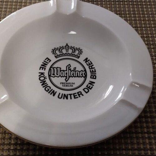 Warsteiner ashtray collectible, porcelain, like new